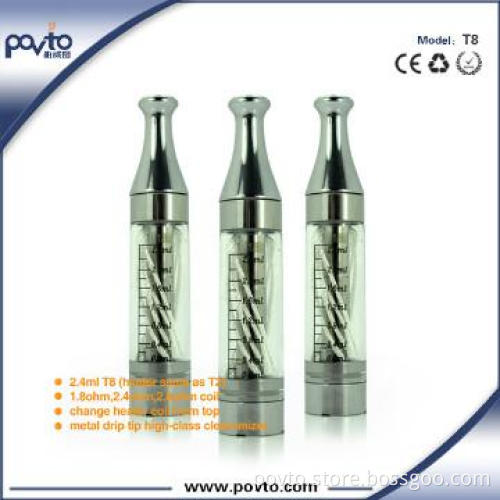 new electronic cigarette T8 clearomizer